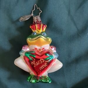Christopher Radlo Kiss Me Frog Prince Ornament